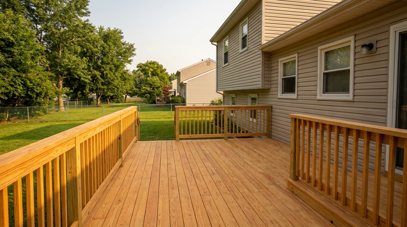 Refurbished deck on a South Jersey home