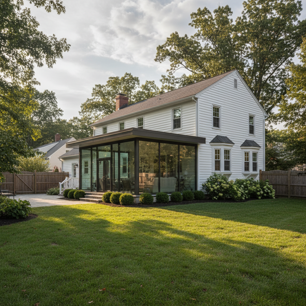 LivingSpace studio sunroom addition in Cumberland County NJ