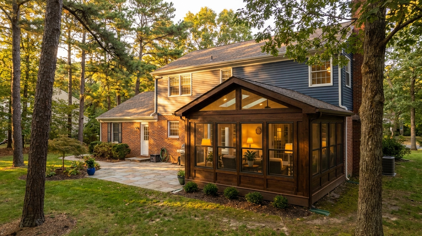 LivingSpace sunroom installation in Burlington County, NJ