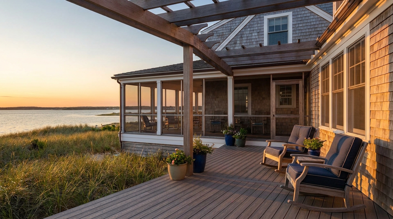 Outdoor living project at a Cape May County shore home in NJ