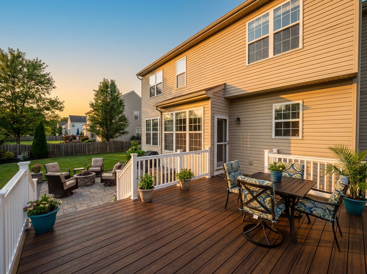 Composite deck installation in Egg Harbor Township, NJ