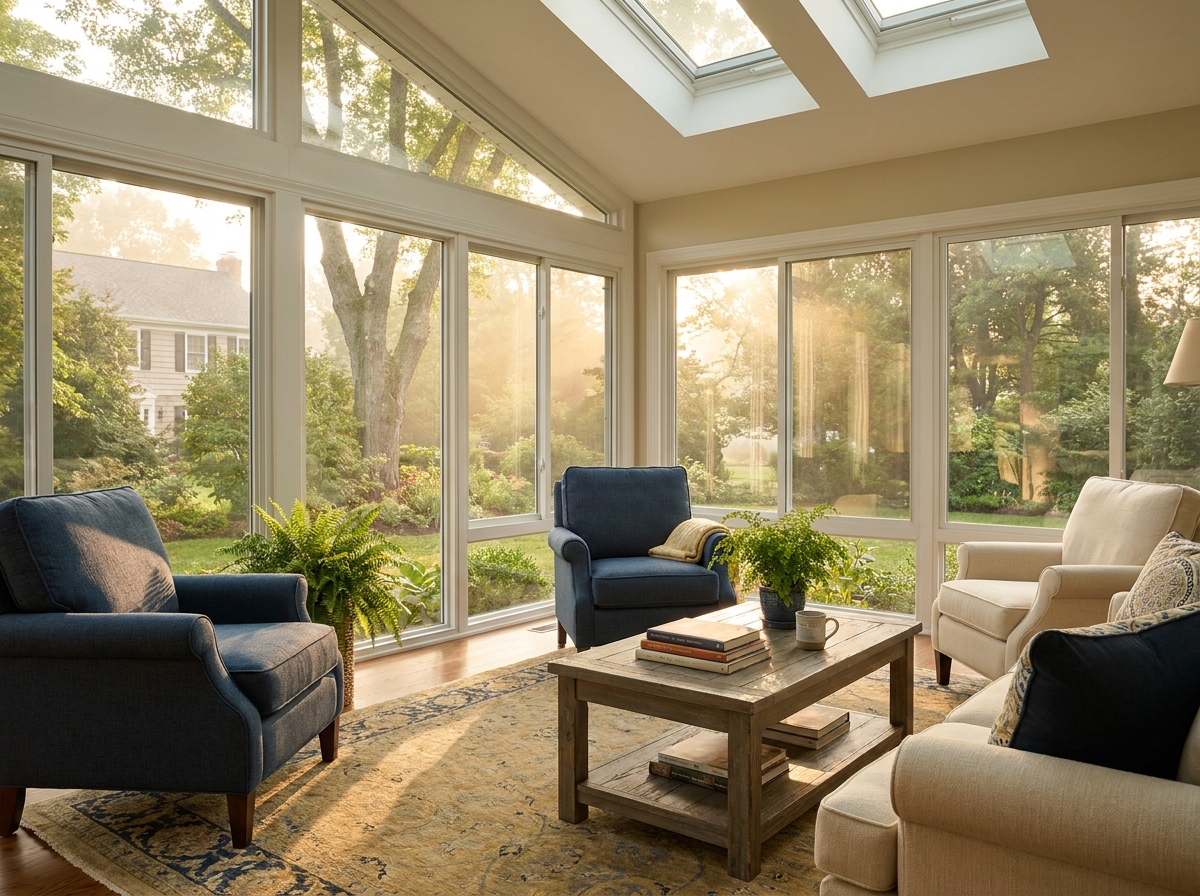 Four-season sunroom interior, South Jersey NJ